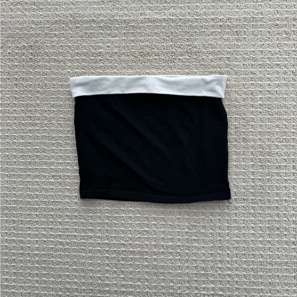 Edikted Black and White Tube Top